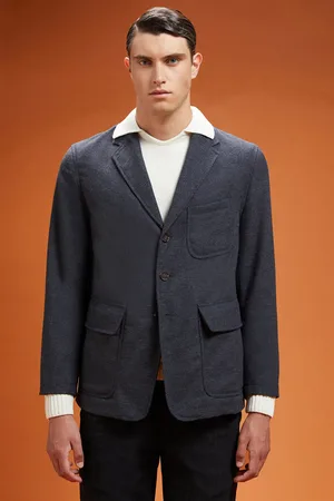 DOPPELGÄNGER Giacca sportiva uomo in tessuto tweed Wool Blend regular fit