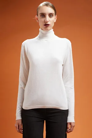 DOPPELGÄNGER Maglia donna collo alto misto lana a cachemire regular fit