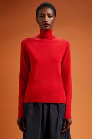 DOPPELGÄNGER Maglia donna collo alto misto lana a cachemire regular fit