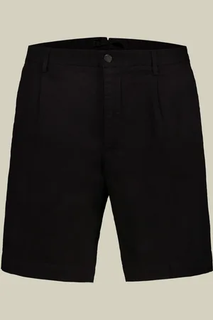 DOPPELGÄNGER Bermuda uomo con una pince tessuto chambray