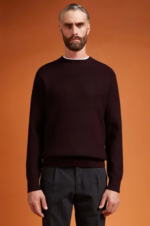 DOPPELGÄNGER Maglia uomo girocollo in costa inglese regular fit