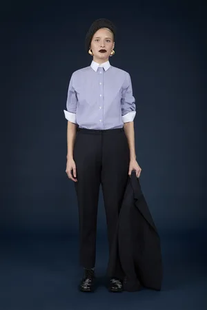 DOPPELGÄNGER Pantalone chino classico donna regular fit