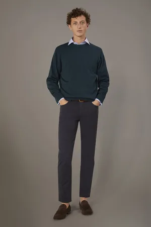 DOPPELGÄNGER Pantalone 5 tasche regular fit costruzione twill