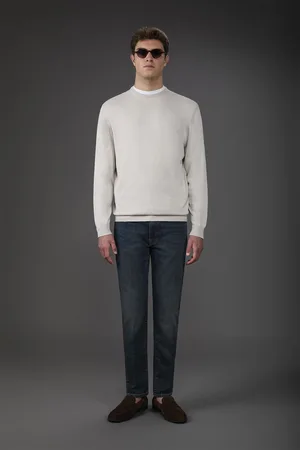 DOPPELGÄNGER Maglia uomo girocollo bio-washed 100% cotone