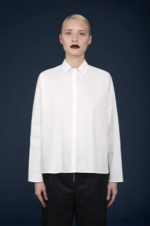 DOPPELGÄNGER Camicia donna boxy a maniche lunghe