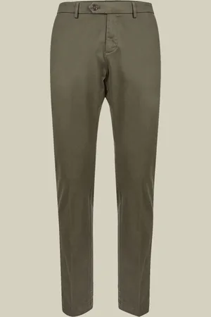 DOPPELGÄNGER Pantalone classico uomo chino in twill perfect fit