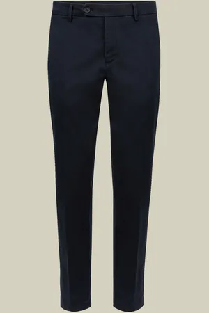 DOPPELGÄNGER Pantalone classico uomo chino in twill perfect fit