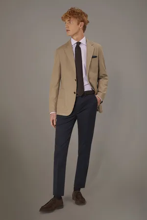 DOPPELGÄNGER Pantalone chino regular fit costruzione twill