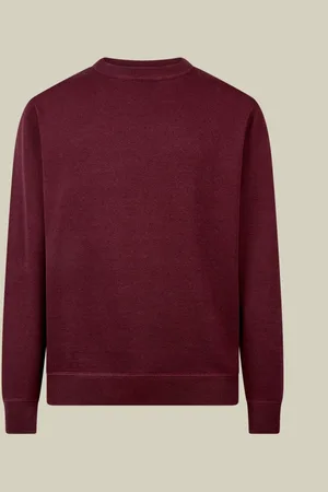 DOPPELGÄNGER Maglia uomo girocollo 100% cotone con dettagli effetto felpa regular fit
