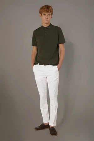 DOPPELGÄNGER Pantalone chino regular fit costruzione twill