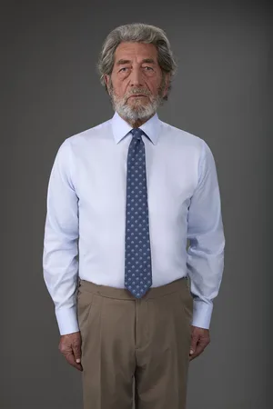 DOPPELGÄNGER Camicia uomo collo classico tessuto oxford leggero