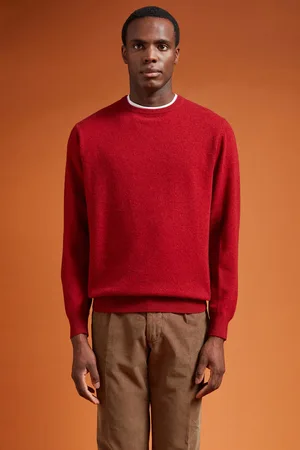 DOPPELGÄNGER Maglia uomo girocollo misto lana lambswool regular fit