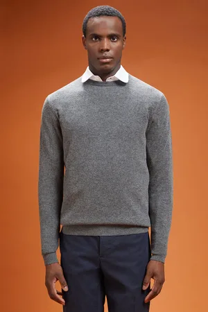 DOPPELGÄNGER Maglia uomo girocollo 100% cachemire regular fit