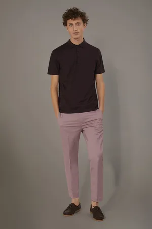 DOPPELGÄNGER Pantalone chino regular fit costruzione twill