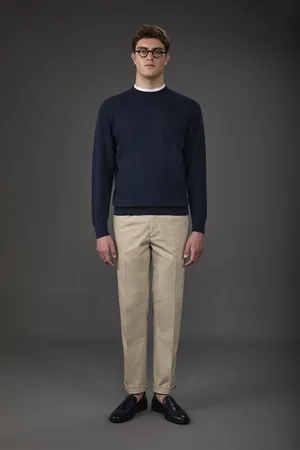 DOPPELGÄNGER Maglia uomo girocollo bio-washed 100% cotone