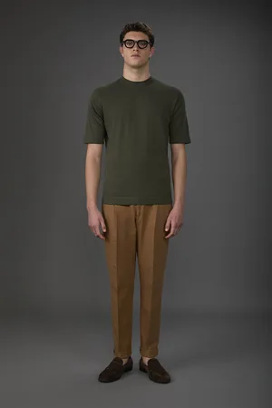 DOPPELGÄNGER T-shirt uomo in maglia maniche corte 100% cotone doppio ritorto