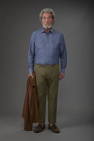 DOPPELGÄNGER Pantalone uomo chino classico regular fit