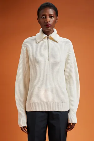 DOPPELGÄNGER Polo donna in maglia con mezza zip regular fit
