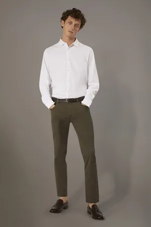 DOPPELGÄNGER Pantalone 5 tasche regular fit costruzione twill
