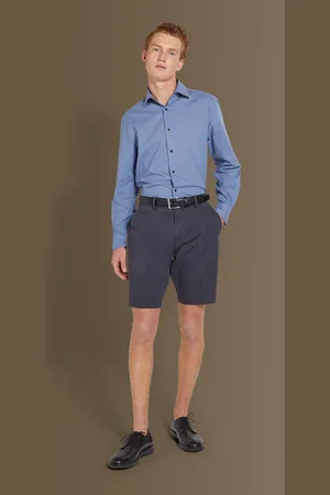 DOPPELGÄNGER Bermuda uomo classico twill elasticizzato