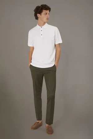 DOPPELGÄNGER Pantalone chino regular fit costruzione twill