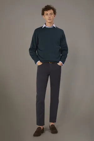 DOPPELGÄNGER Pantalone 5 tasche regular fit costruzione twill