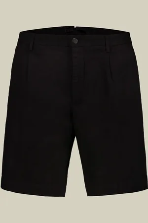DOPPELGÄNGER Bermuda uomo con una pince tessuto chambray