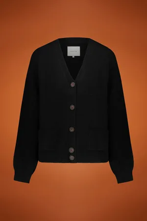 DOPPELGÄNGER Cardigan donna scollo a V misto lana