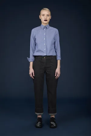 DOPPELGÄNGER Pantalone donna in denim twill comfort fit