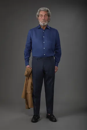 DOPPELGÄNGER Pantalone uomo capri con pinces