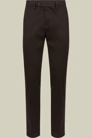 DOPPELGÄNGER Pantalone classico uomo chino in twill perfect fit
