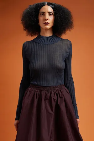DOPPELGÄNGER Maglia donna a collo alto regular fit