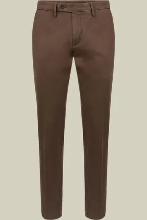 DOPPELGÄNGER Pantalone classico uomo chino in twill perfect fit
