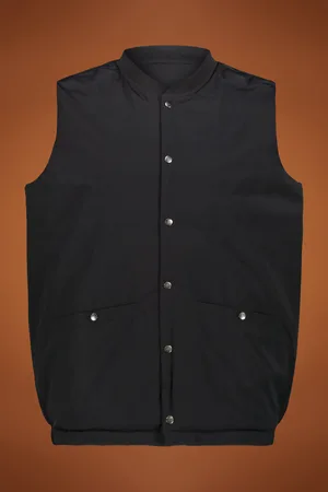 DOPPELGÄNGER Gilet Smanicato reversibile uomo con imbottitura leggera regular fit