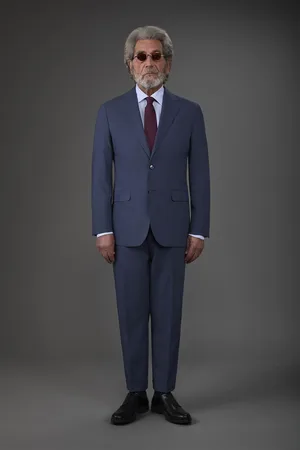 DOPPELGÄNGER Abito uomo monopetto Super-Light con pantalone senza pinces