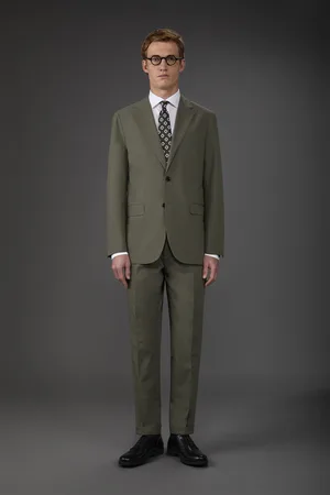 DOPPELGÄNGER Abito uomo monopetto Super-Light con pantalone senza pinces
