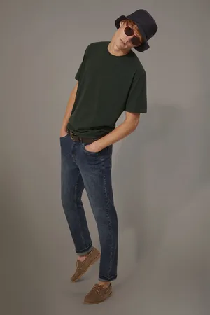 DOPPELGÄNGER Jeans 5 tasche regular fit tessuto denim