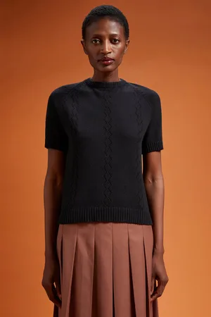 DOPPELGÄNGER Maglia donna girocollo mezza manica regular fit