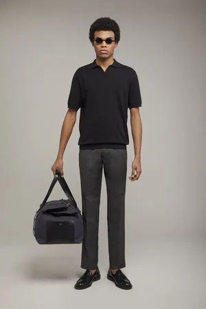 DOPPELGÄNGER Polo in maglia uomo collo derby 100% cotone con manica corta regular fit