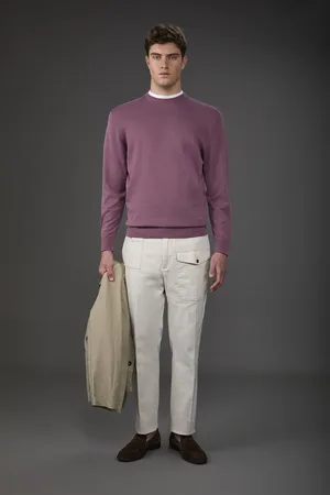 DOPPELGÄNGER Maglia uomo girocollo bio-washed 100% cotone