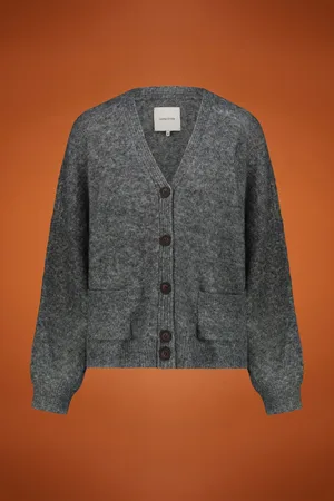 DOPPELGÄNGER Cardigan donna scollo a V misto lana