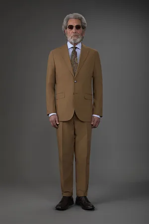 DOPPELGÄNGER Abito uomo monopetto Super-Light con pantalone senza pinces
