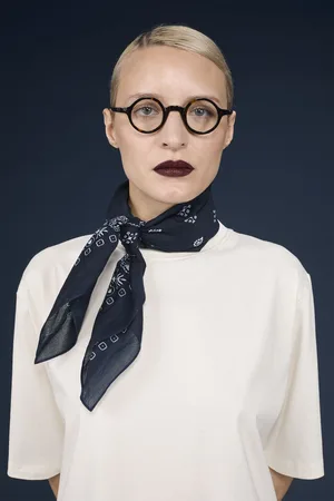 DOPPELGÄNGER Foulard donna in cotone fantasia paisley