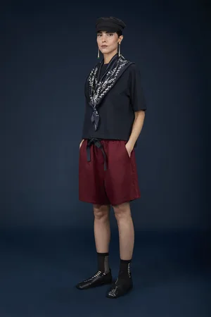 DOPPELGÄNGER T-shirt donna girocollo 100% cotone mezza manica regular fit