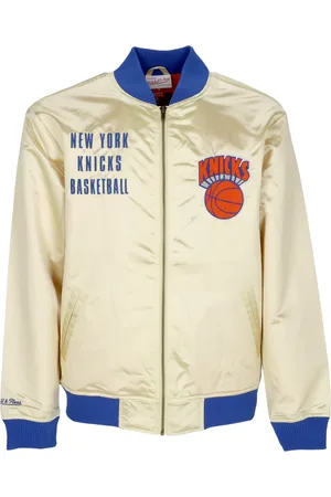 Mitchell & Ness Giubbotto Bomber Uomo Nba Team Og 2.0 Lightweight Satin Jacket Vintage Logo Neykni