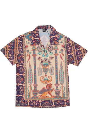 DOLLY NOIRE Camicia Manica Corta Uomo Persian Rug Bowling Shirt