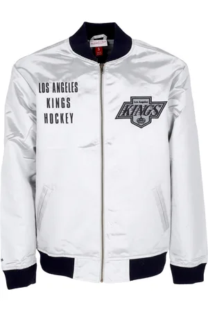 Mitchell & Ness Giubbotto Bomber Uomo Nhl Team Og 2.0 Lightweight Satin Jacket Vintage Logo Loskin