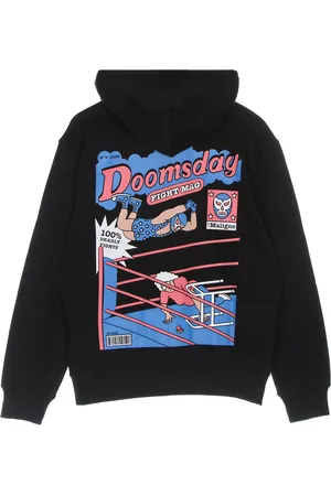 Doomsday Felpa Leggera Cappuccio Zip Uomo El Maligno Zip Hoodie