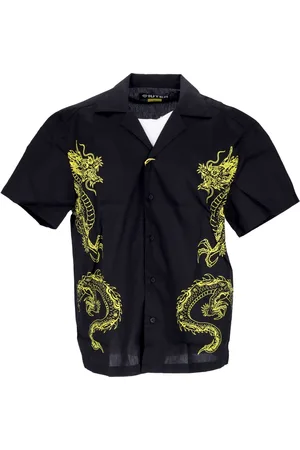 IUTER Camicia Manica Corta Uomo Dragon Shirt