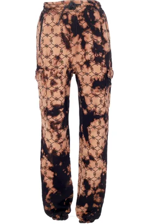 DOLLY NOIRE Pantalone Tuta Felpato Uomo Tye Dye Monogram Sweatpants